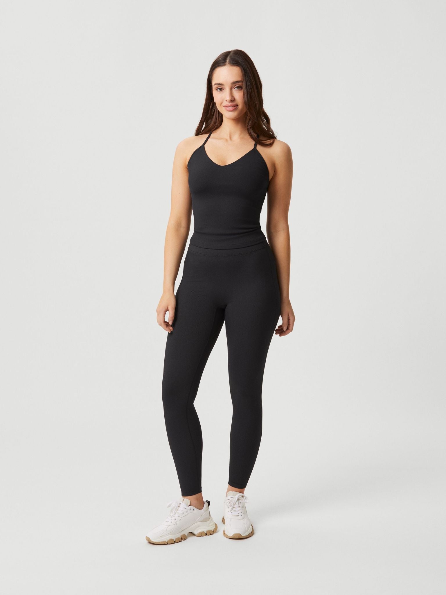 Björn Borg STUDIO RIB STRAP TANK, TENNISLINNE DAM – SVART