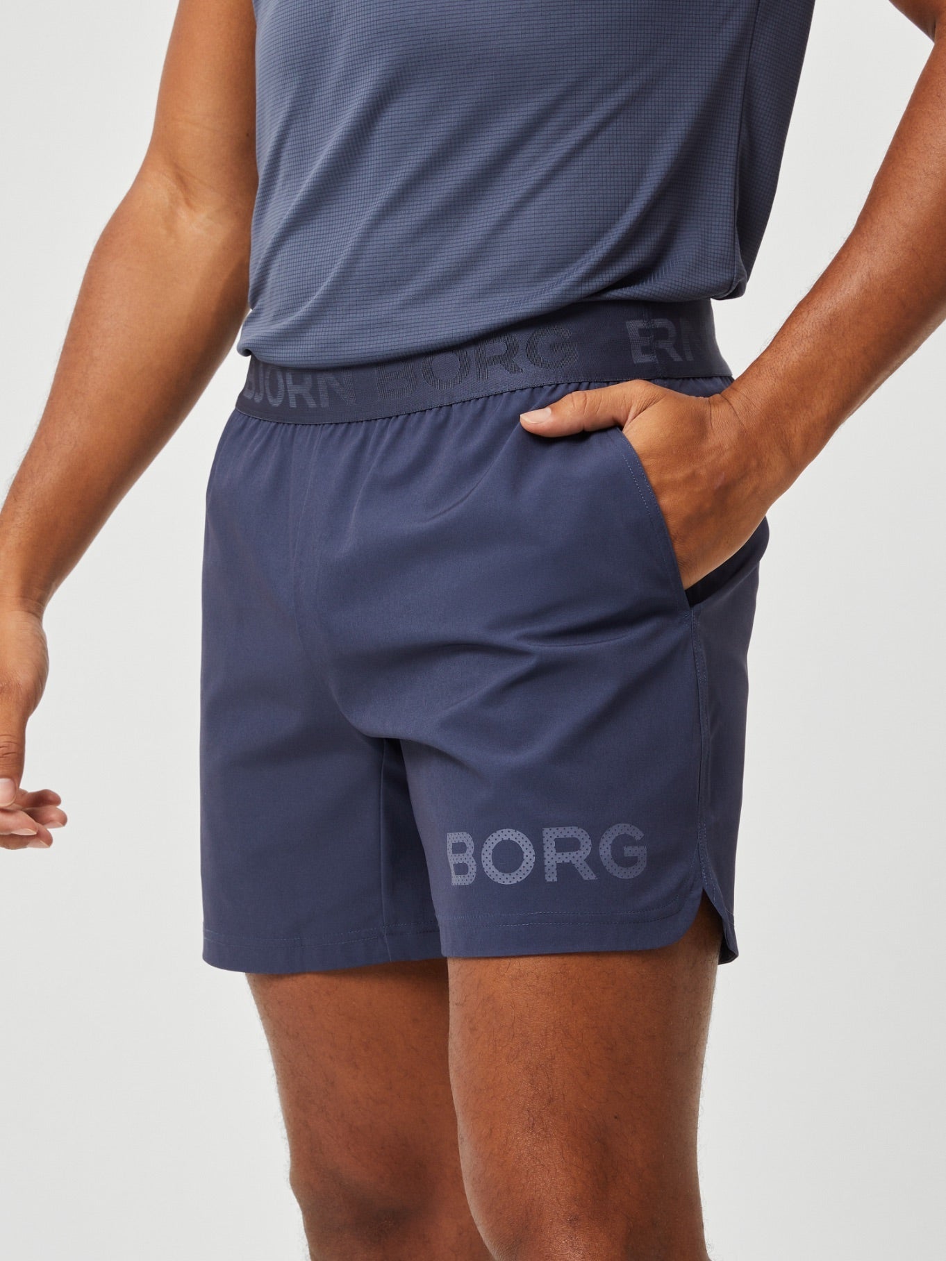 Björn Borg BORG SHORT SHORTS, TENNISSHORTS HERR - ODYSSEY GRÅ