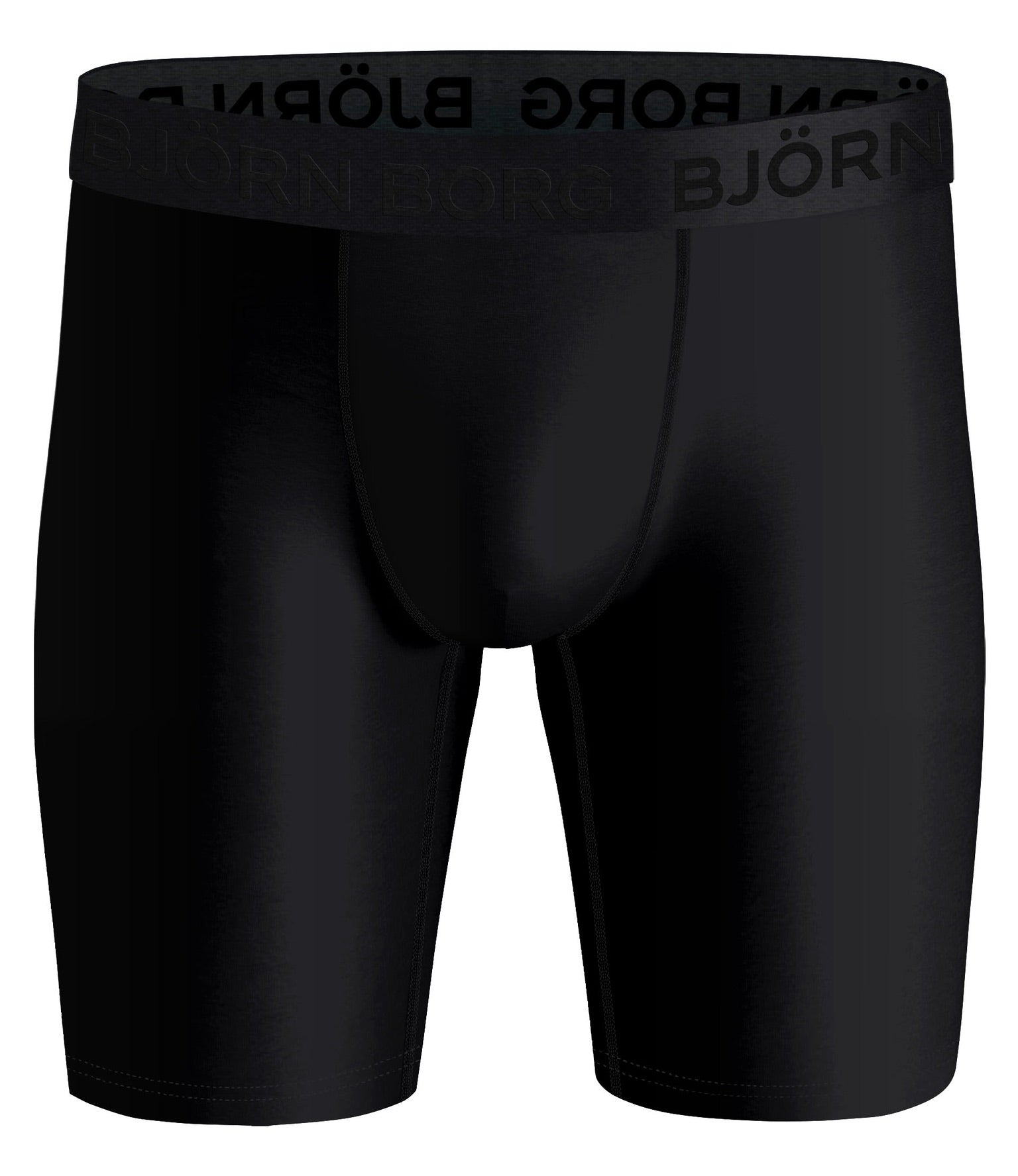 Björn Borg PERFORMANCE BOXER LONG LEG 2p, KALSONGER – SVART