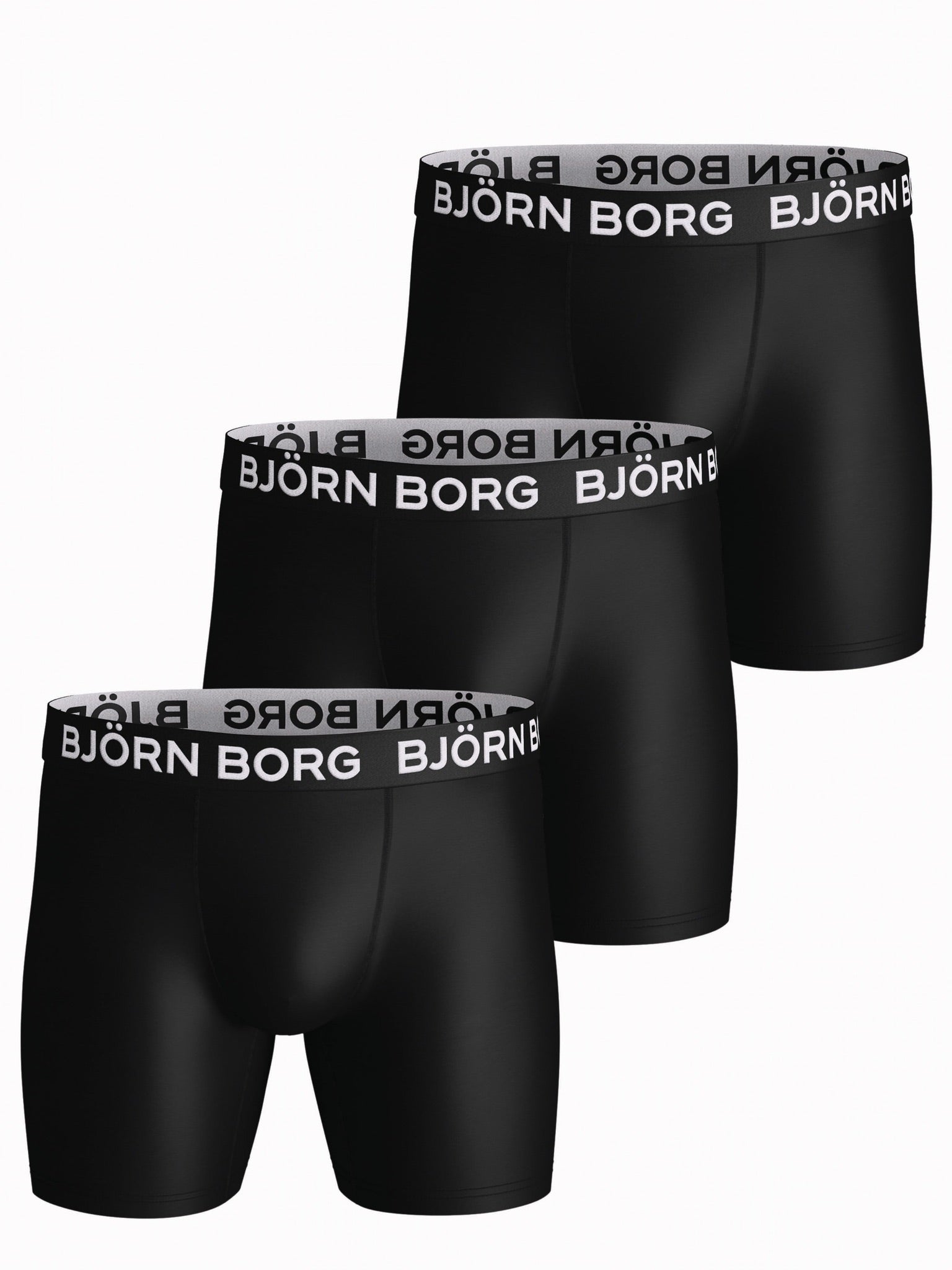 Björn Borg PERFORMANCE BOXER 3p, KALSONGER – SVART