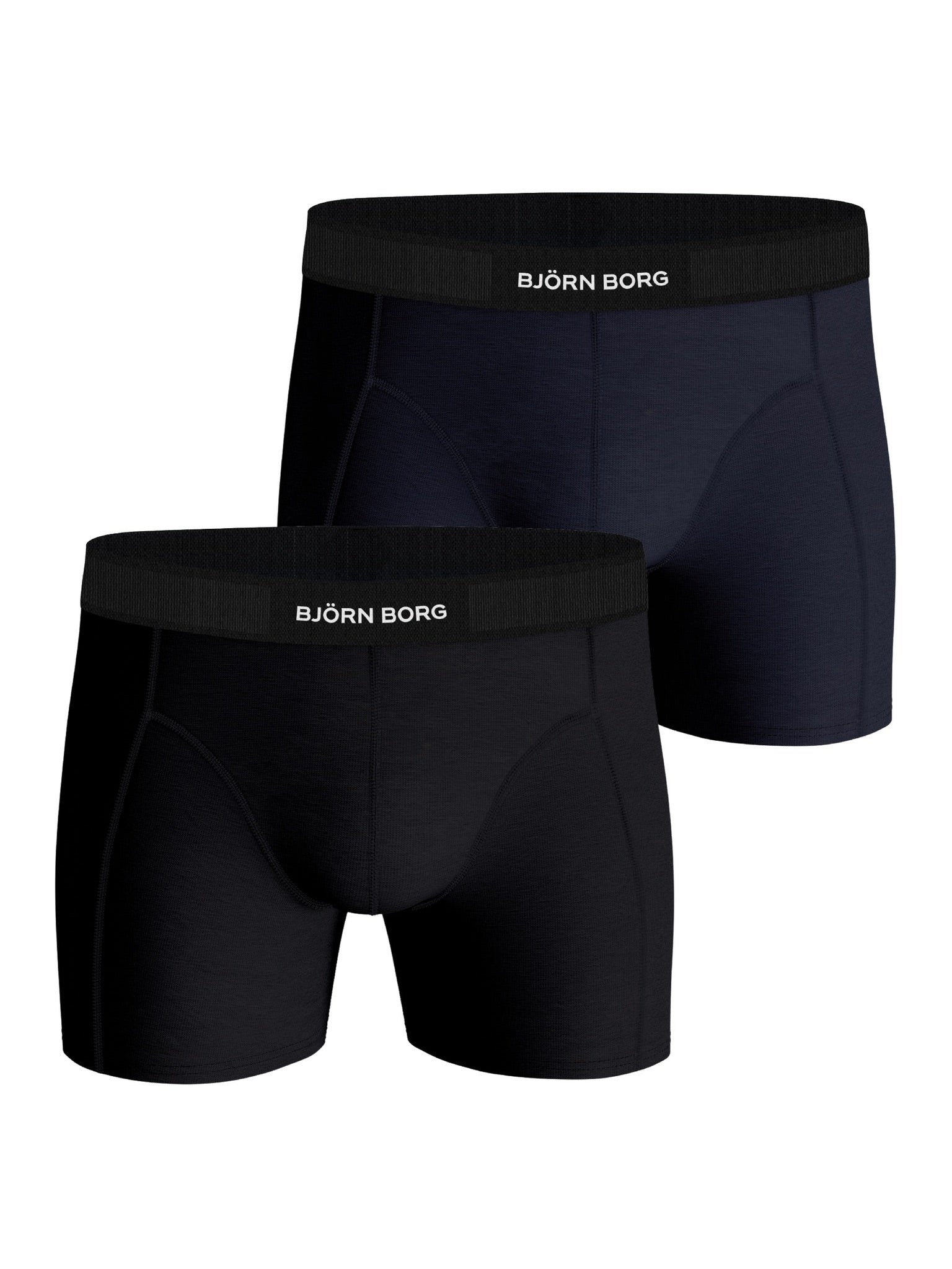 Björn Borg PREMIUM COTTON STRETCH BOXER 2p, KALSONGER – SVART/BLÅ