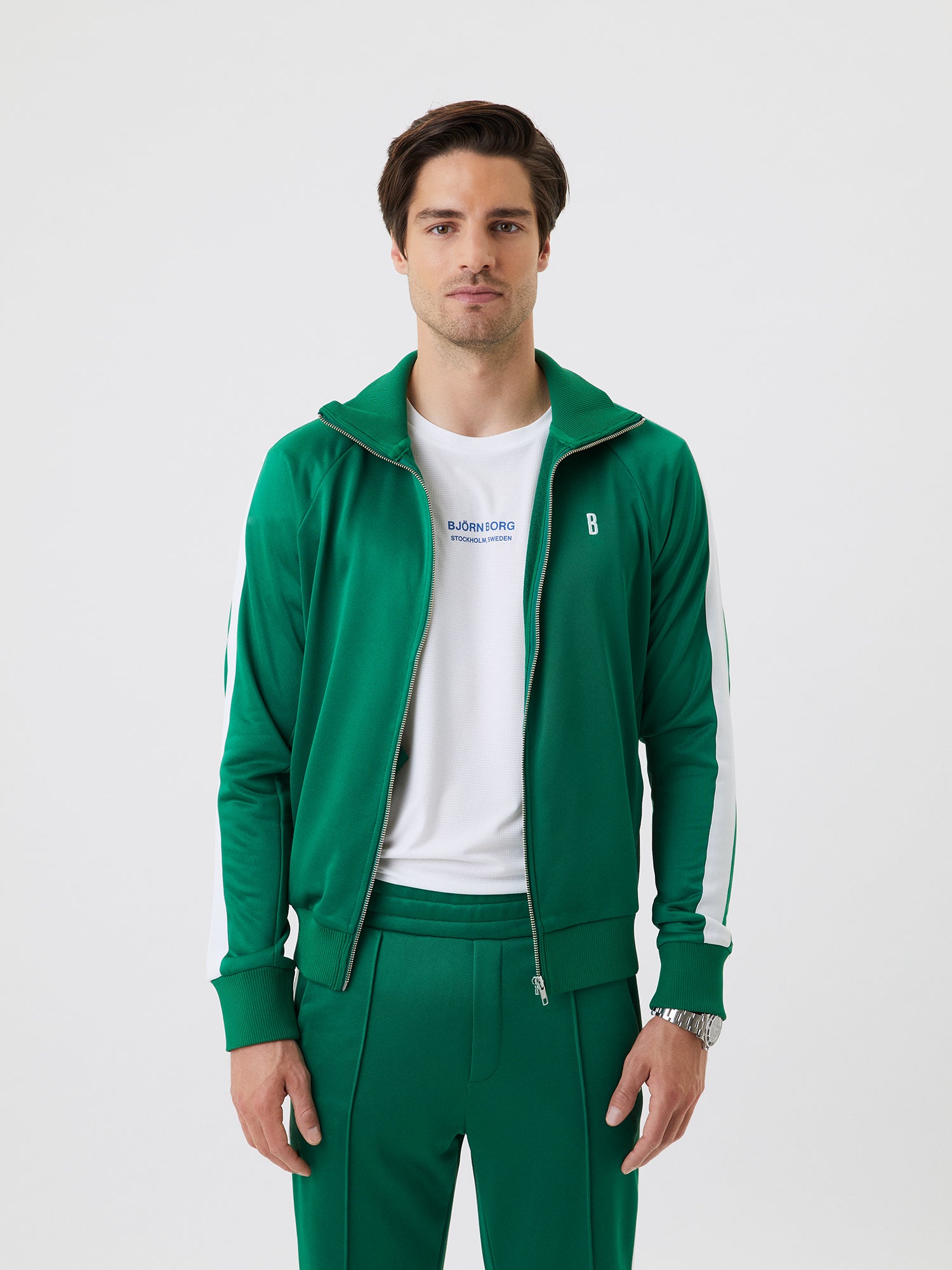 Björn Borg ACE TRACK JACKET, TENNISJACKA HERR – GRÖN