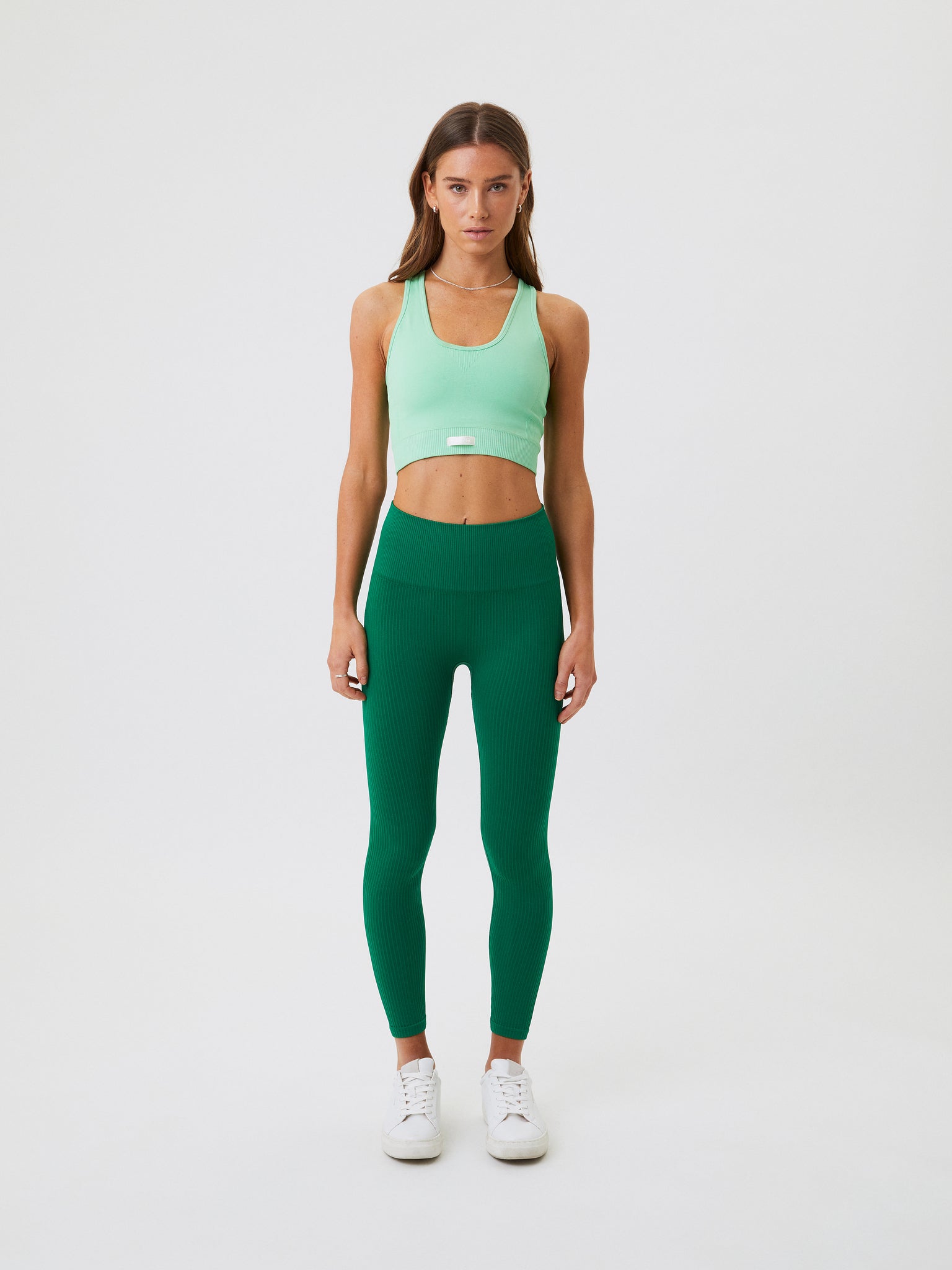 Björn Borg BORG SEAMLESS RIB TIGHTS, TENNISTIGHTS DAM – GRÖN