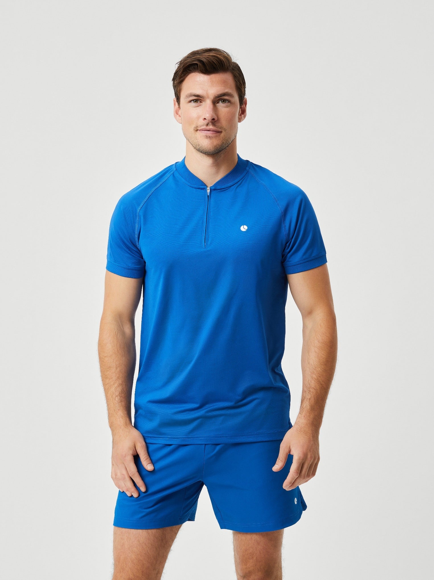 Björn Borg ACE PERFORMANCE ZIP POLO, TENNIS T-SHIRT HERR – BLÅ