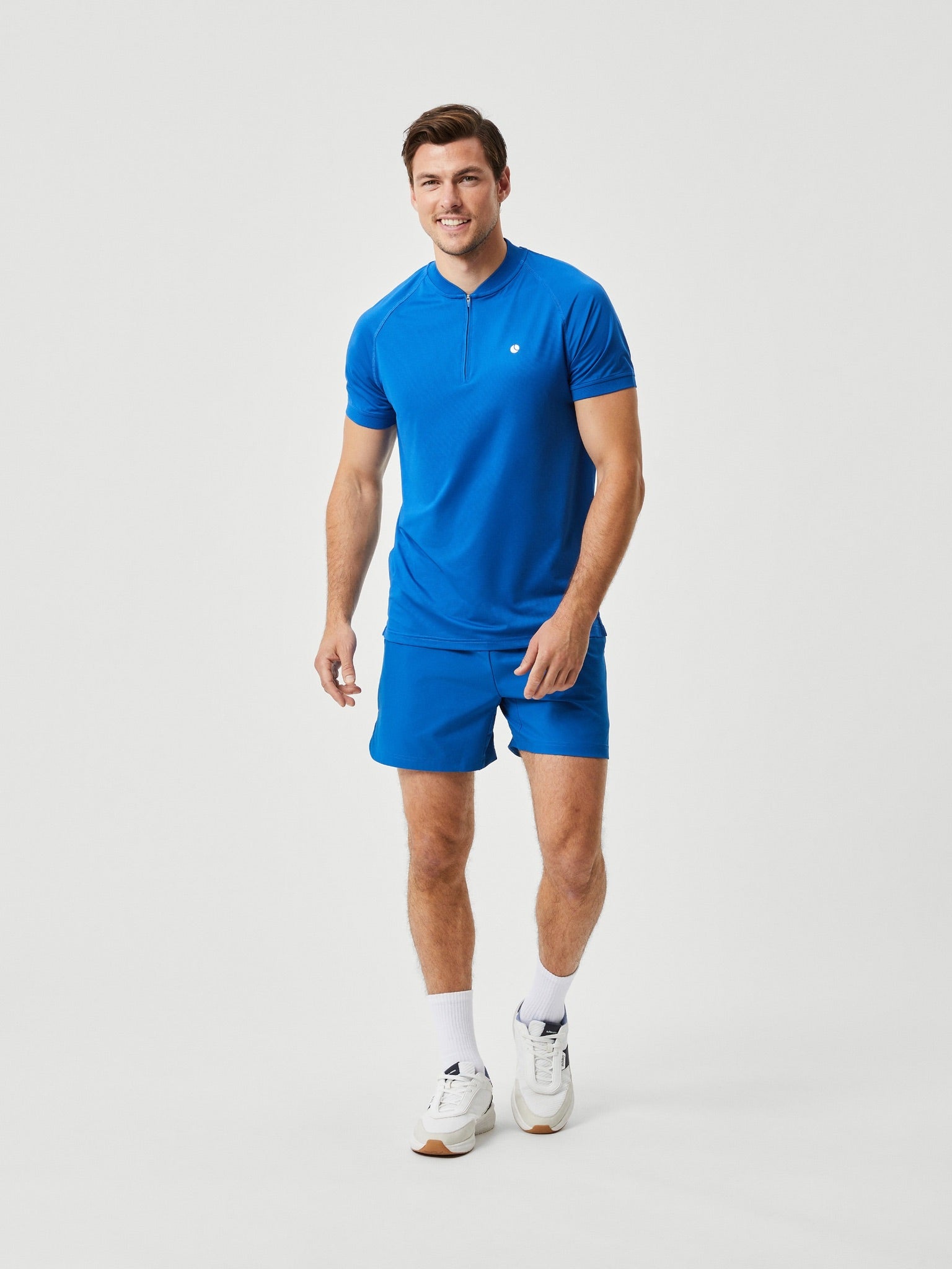 Björn Borg ACE PERFORMANCE ZIP POLO, TENNIS T-SHIRT HERR – BLÅ