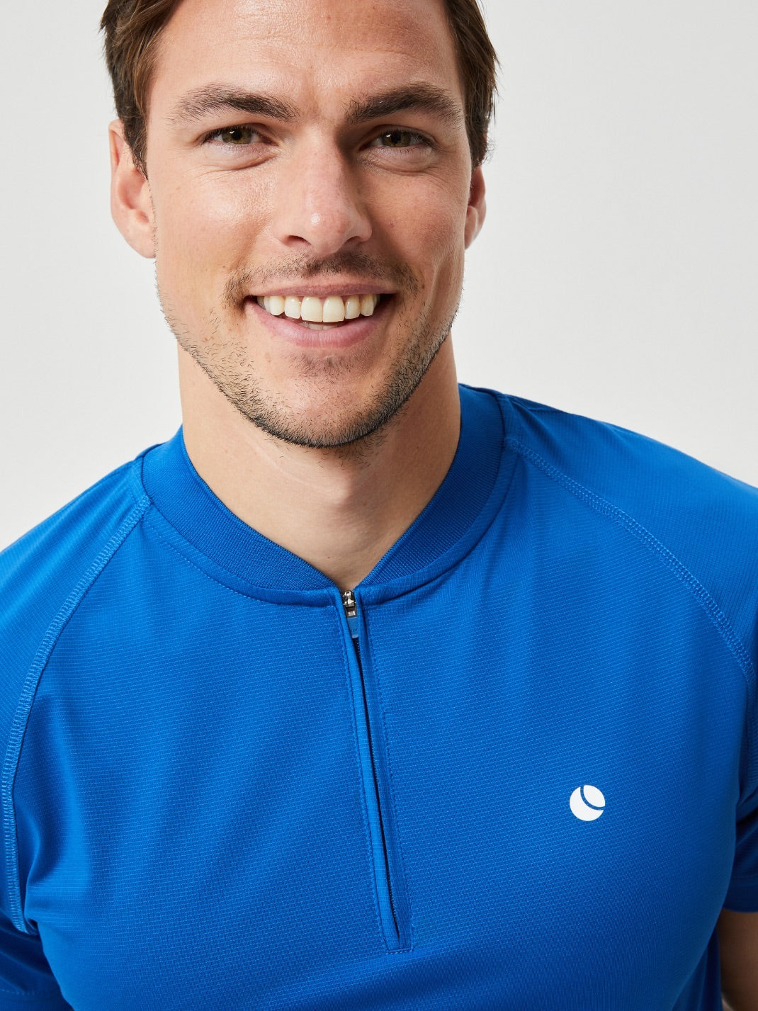 Björn Borg ACE PERFORMANCE ZIP POLO, TENNIS T-SHIRT HERR – BLÅ