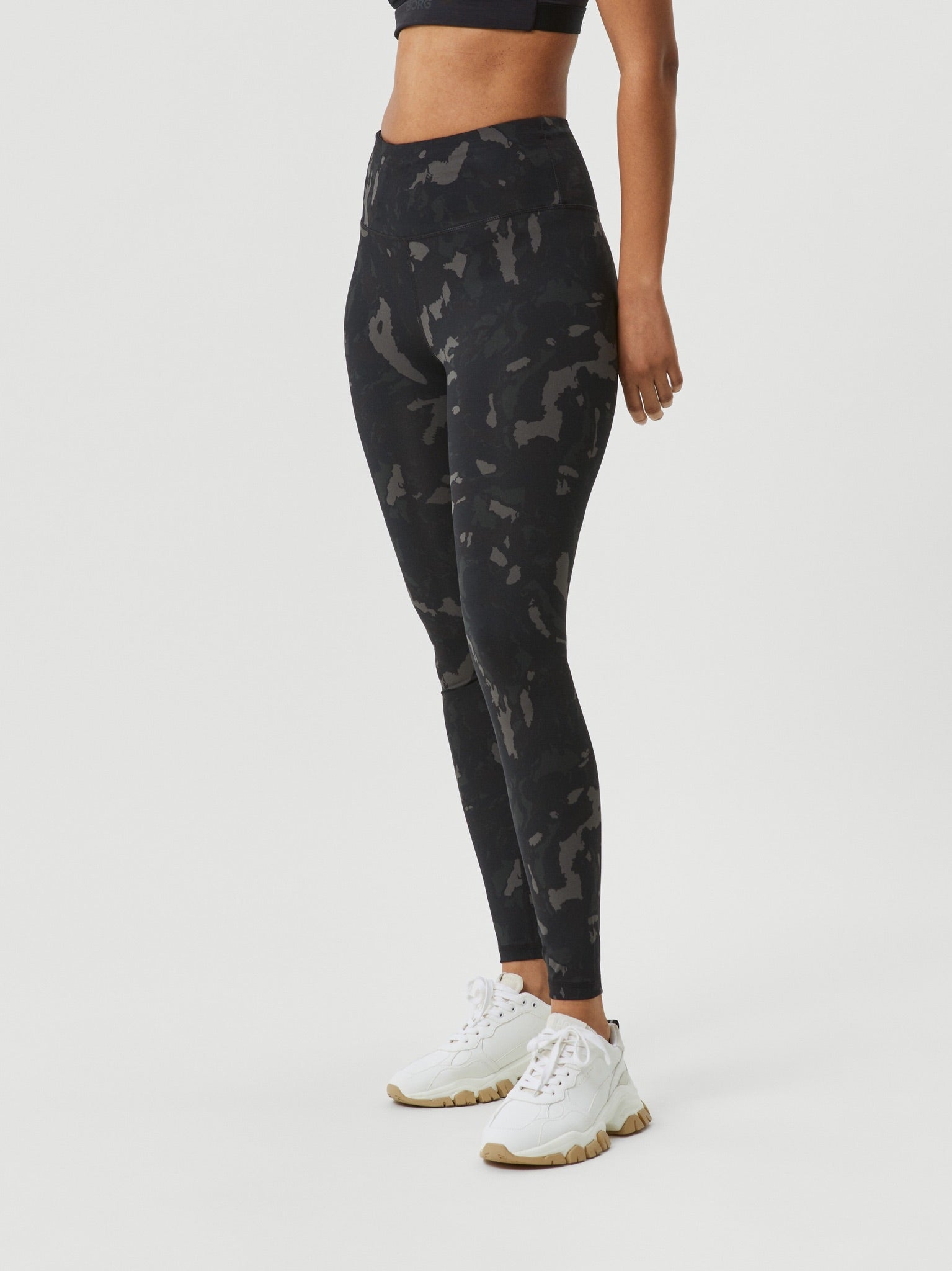 Björn Borg BORG PRINTED TIGHTS, TENNISTIGHTS DAM – SVART/MÖNSTER