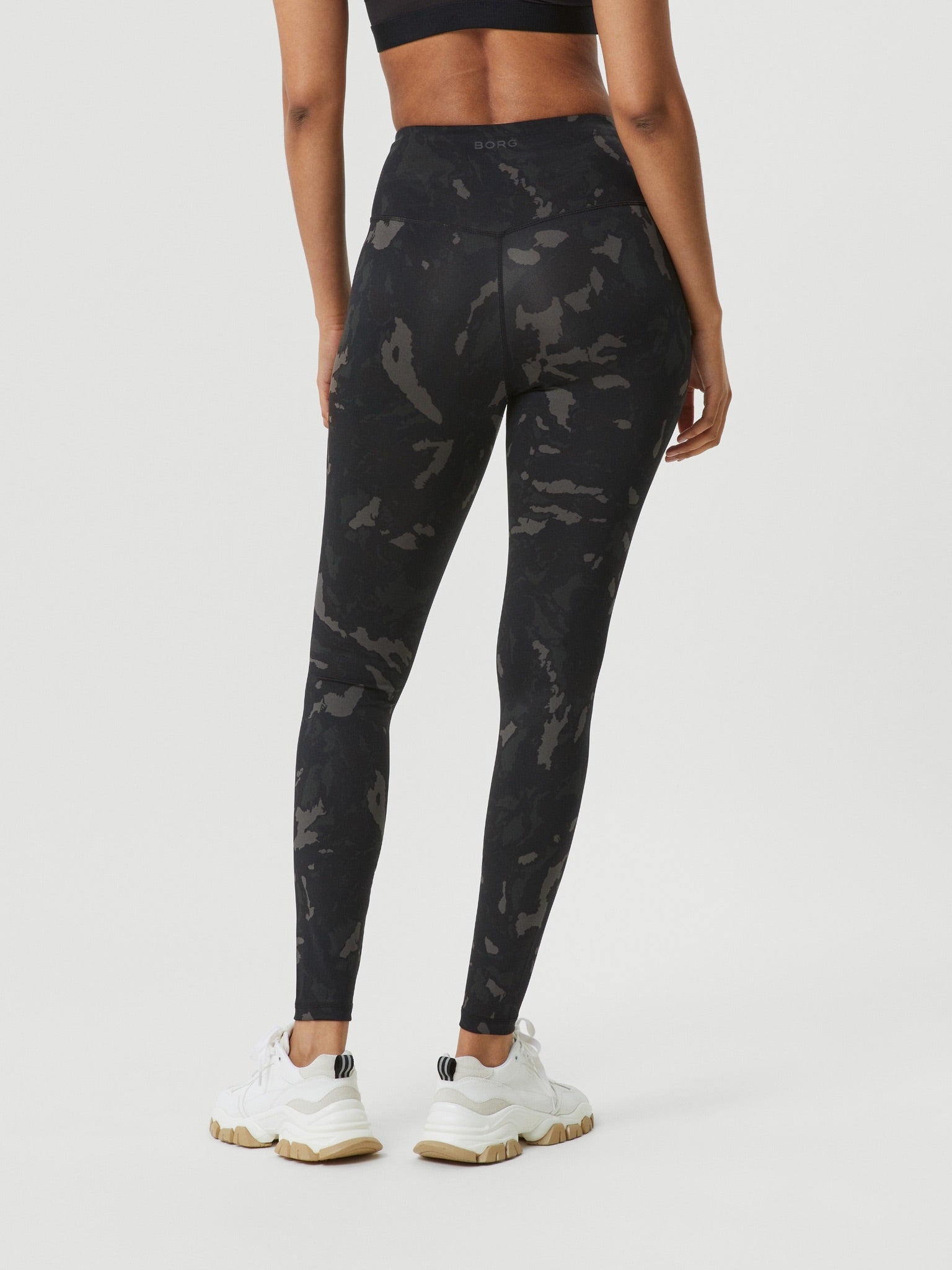 Björn Borg BORG PRINTED TIGHTS, TENNISTIGHTS DAM – SVART/MÖNSTER