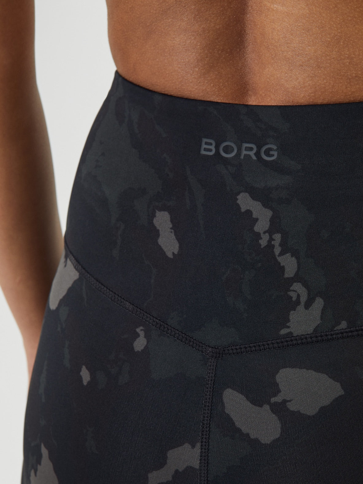 Björn Borg BORG PRINTED TIGHTS, TENNISTIGHTS DAM – SVART/MÖNSTER