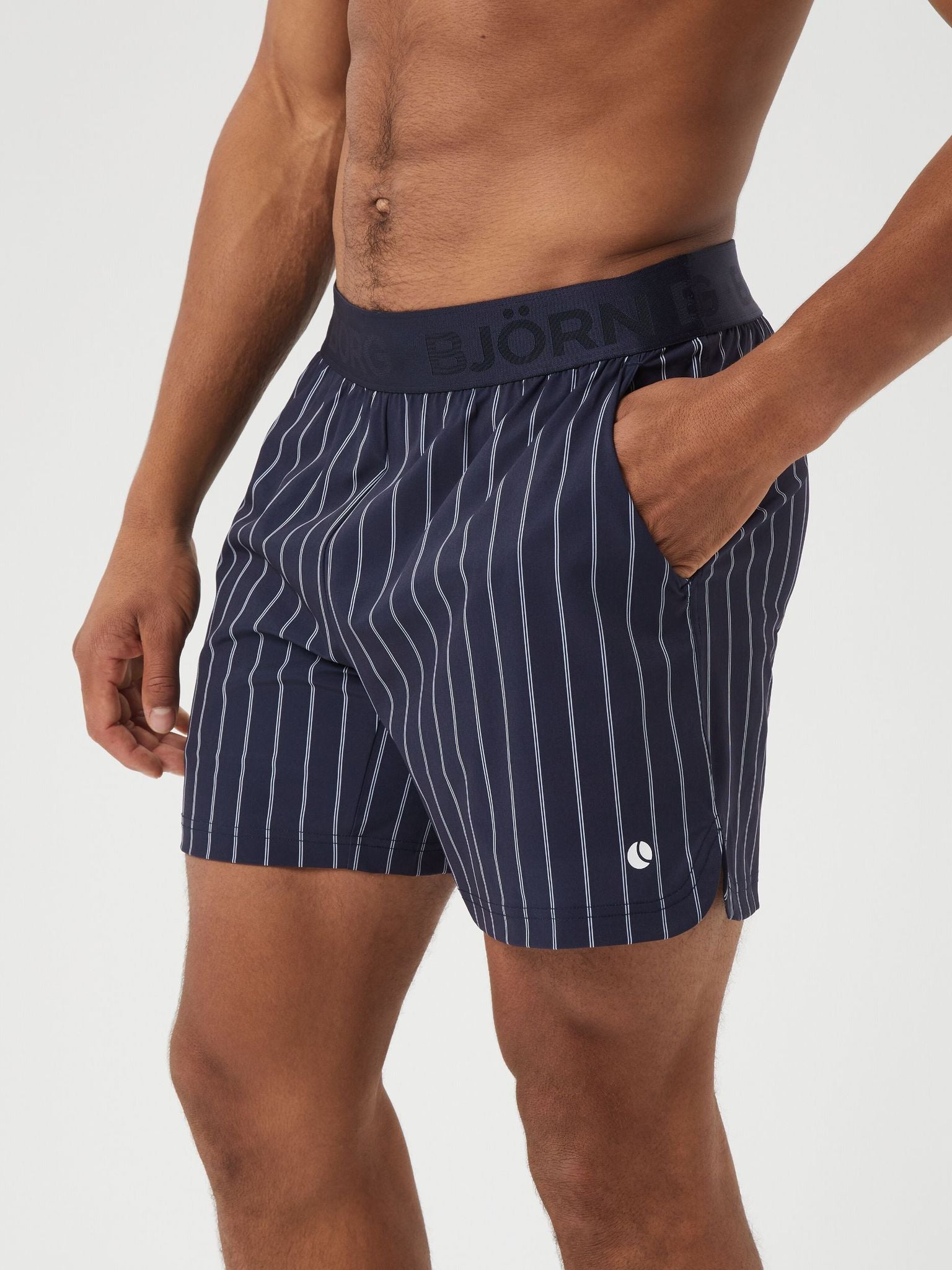 Björn Borg ACE PINSTRIPE SHORT SHORTS, TENNISSHORTS HERR – BLÅ