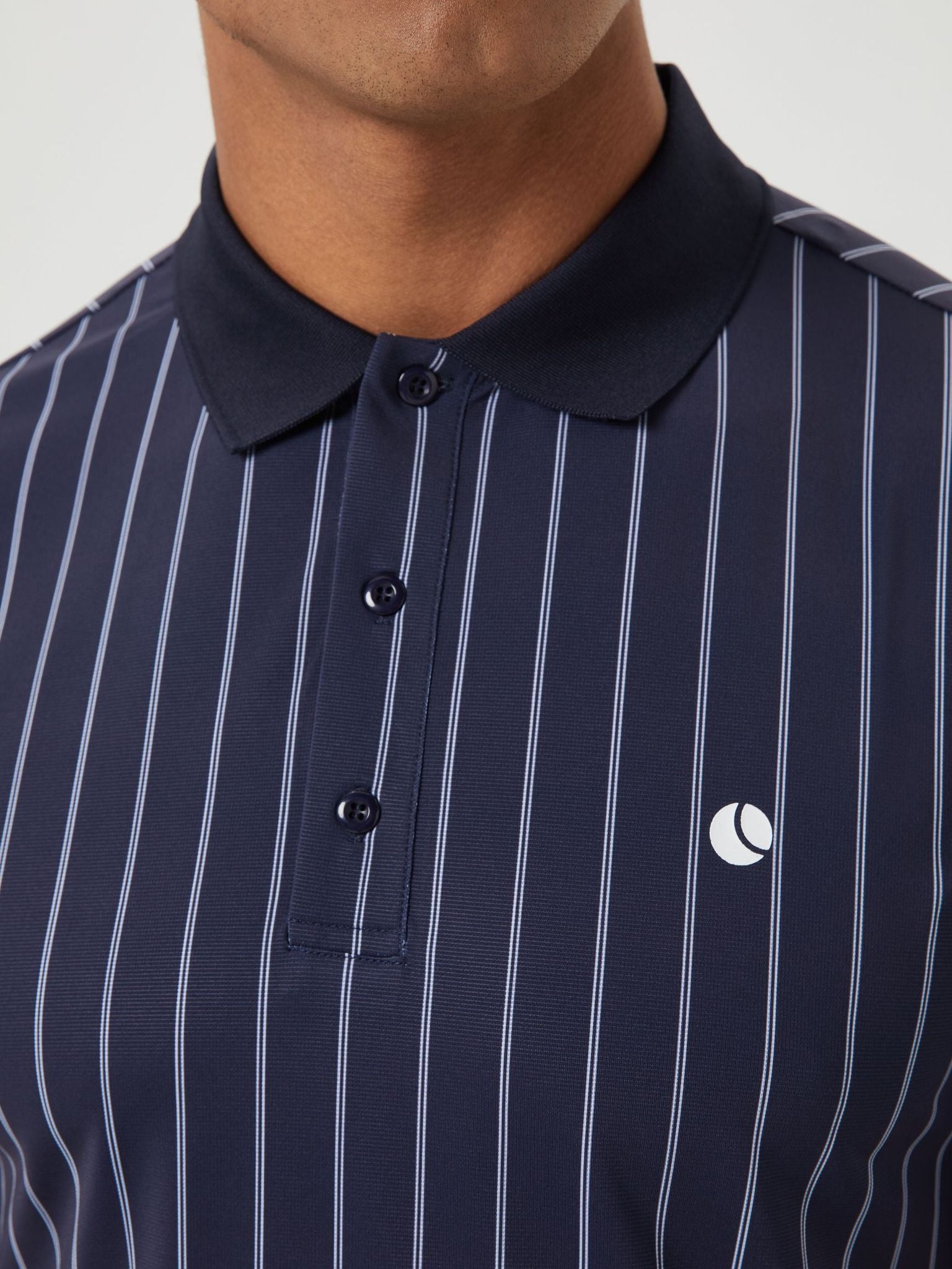 Björn Borg ACE PINSTRIPE POLO, TENNISPIKÉ HERR – BLÅ