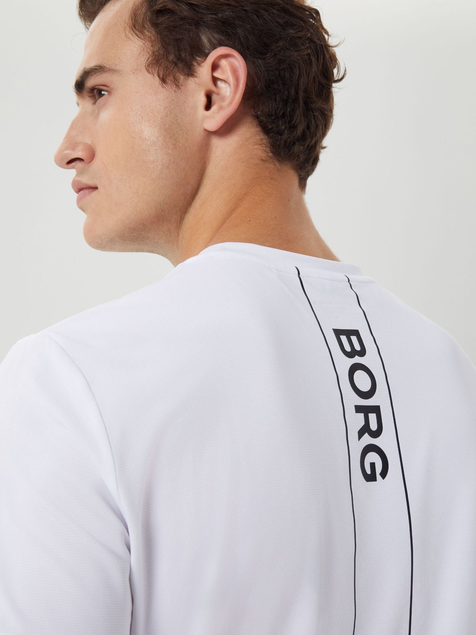 Björn Borg ACE PERFORMANCE T-SHIRT, TENNIS T-SHIRT HERR – VITT