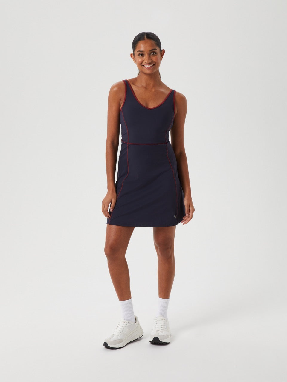 Björn Borg ACE V DRESS, TENNISKLÄNNING DAM – NATTBLÅ