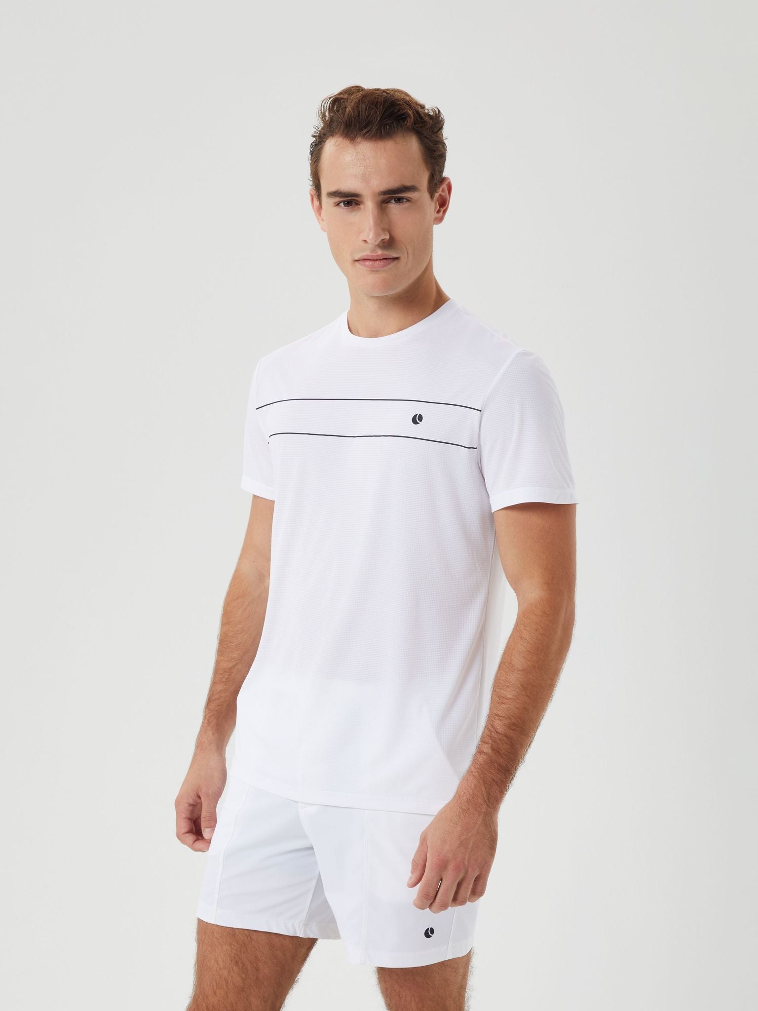 Björn Borg ACE LIGHT T-SHIRT, TENNIS T-SHIRT HERR – VITT