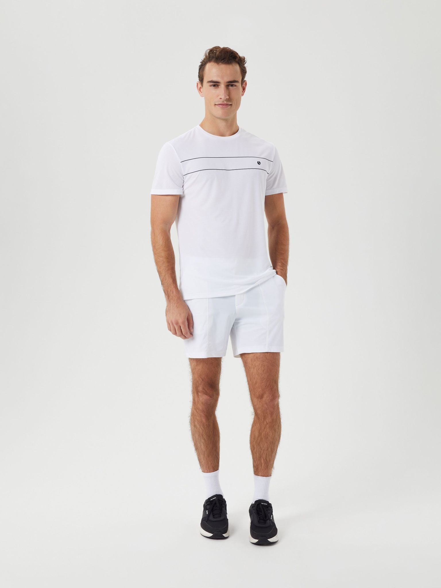 Björn Borg ACE LIGHT T-SHIRT, TENNIS T-SHIRT HERR – VITT