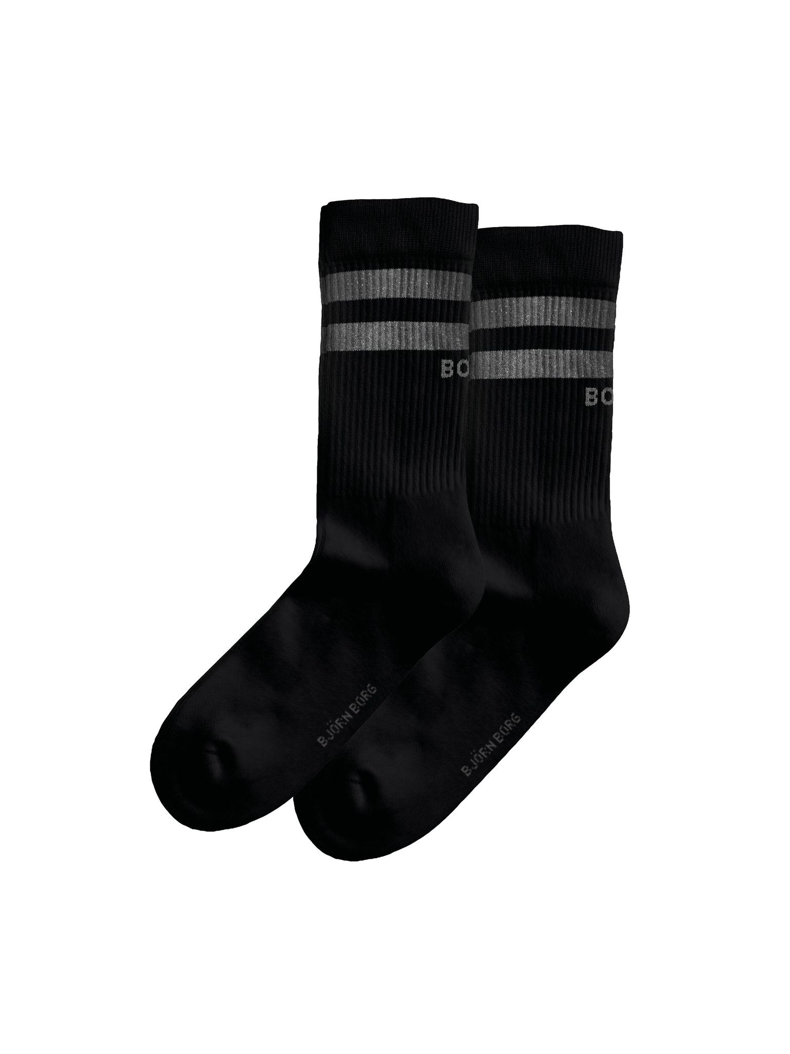 Björn Borg PERFORMANCE REFLECTIVE ANKLE SOCK 2p, STRUMPOR – SVART