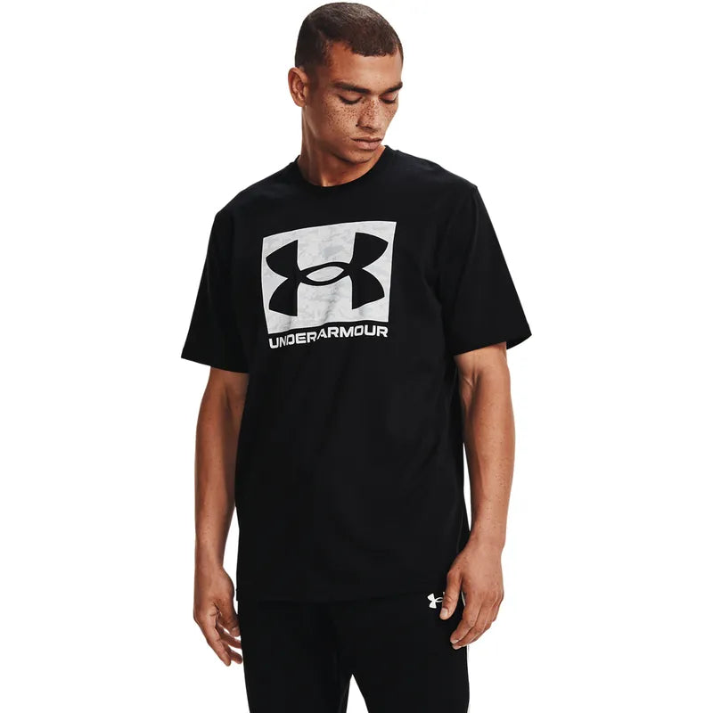 Under Armour ABC CAMO BOXED LOGO SS, TENNIS T-SHIRT HERR