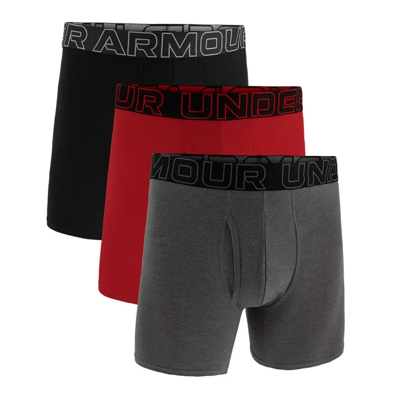 Under Armour PERFORMANCE COTTON - SOLID 6 IN 3PK, KALSONGER