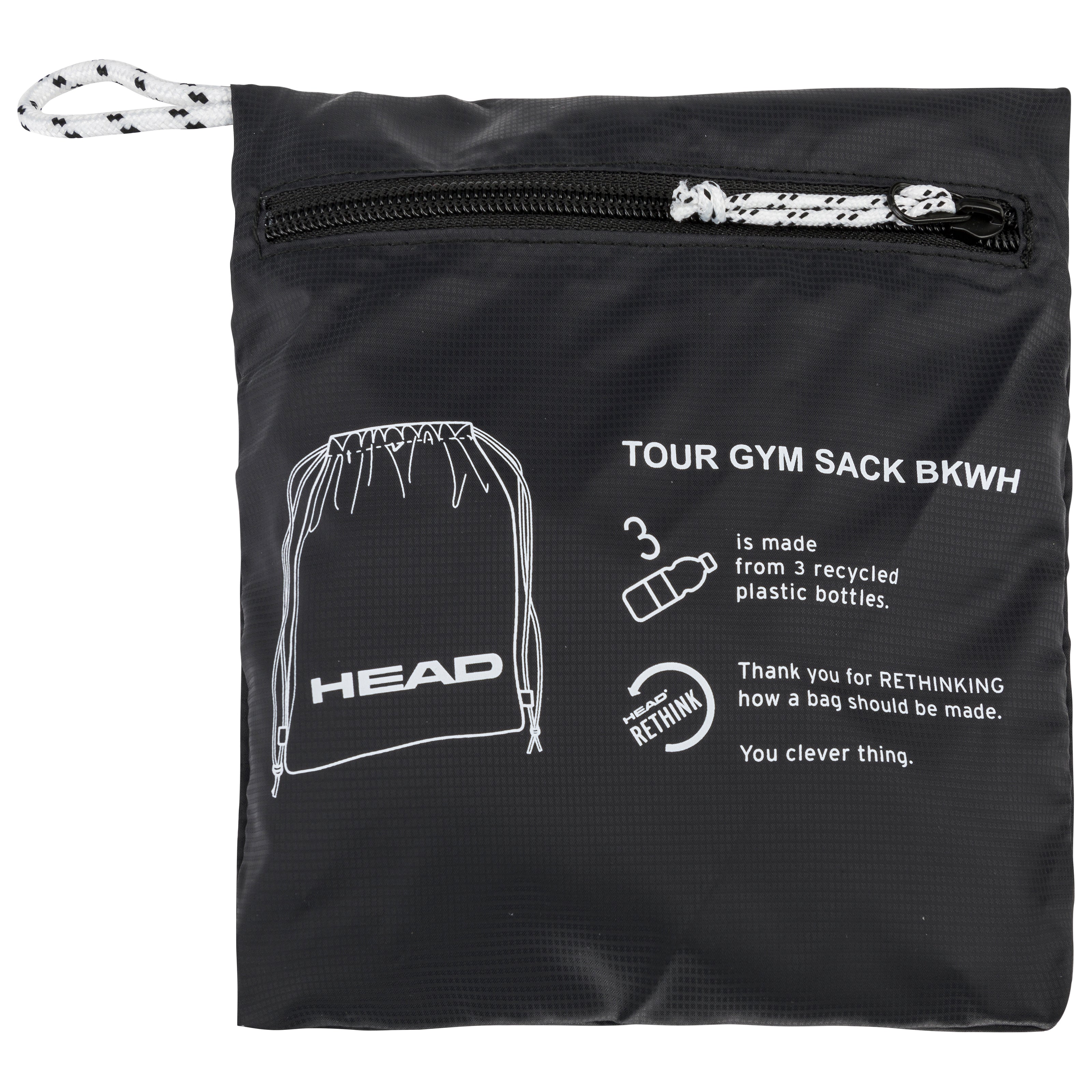 HEAD Tour Gym Sack BKWH, TENNISVÄSKA