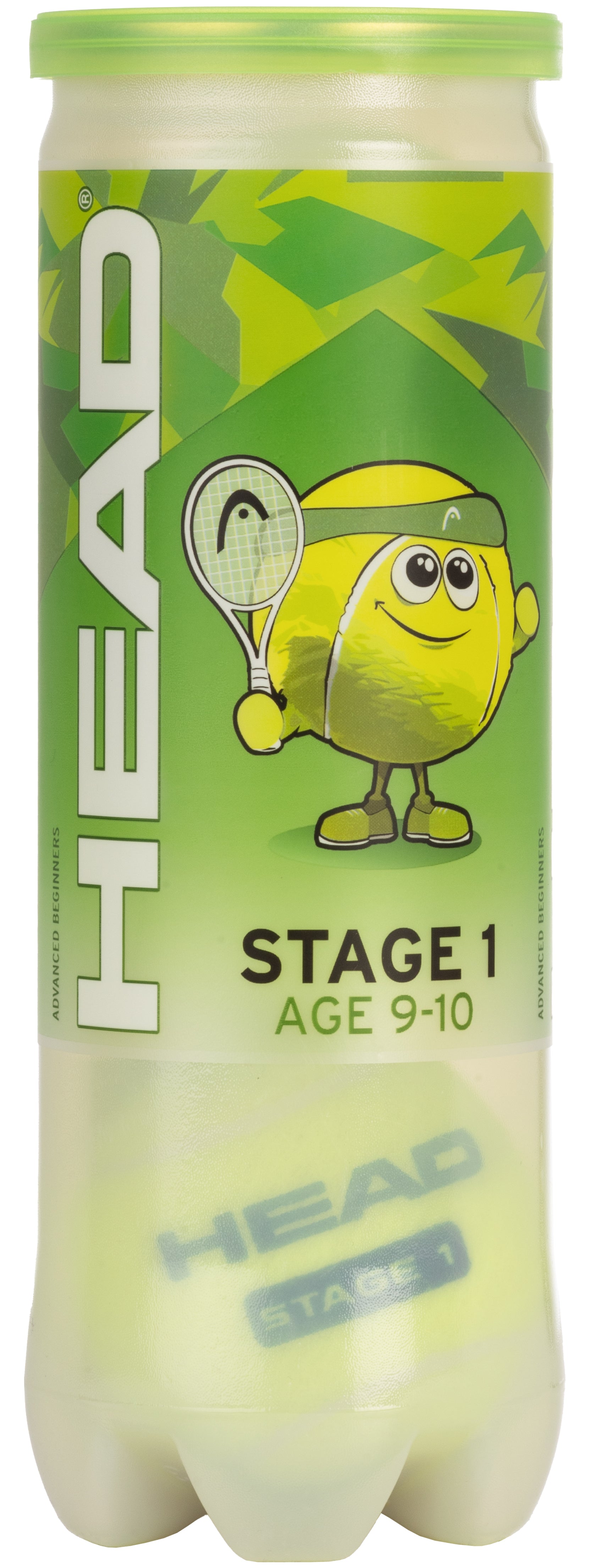 HEAD 3B STAGE 1 - GREEN, TENNISBOLLAR