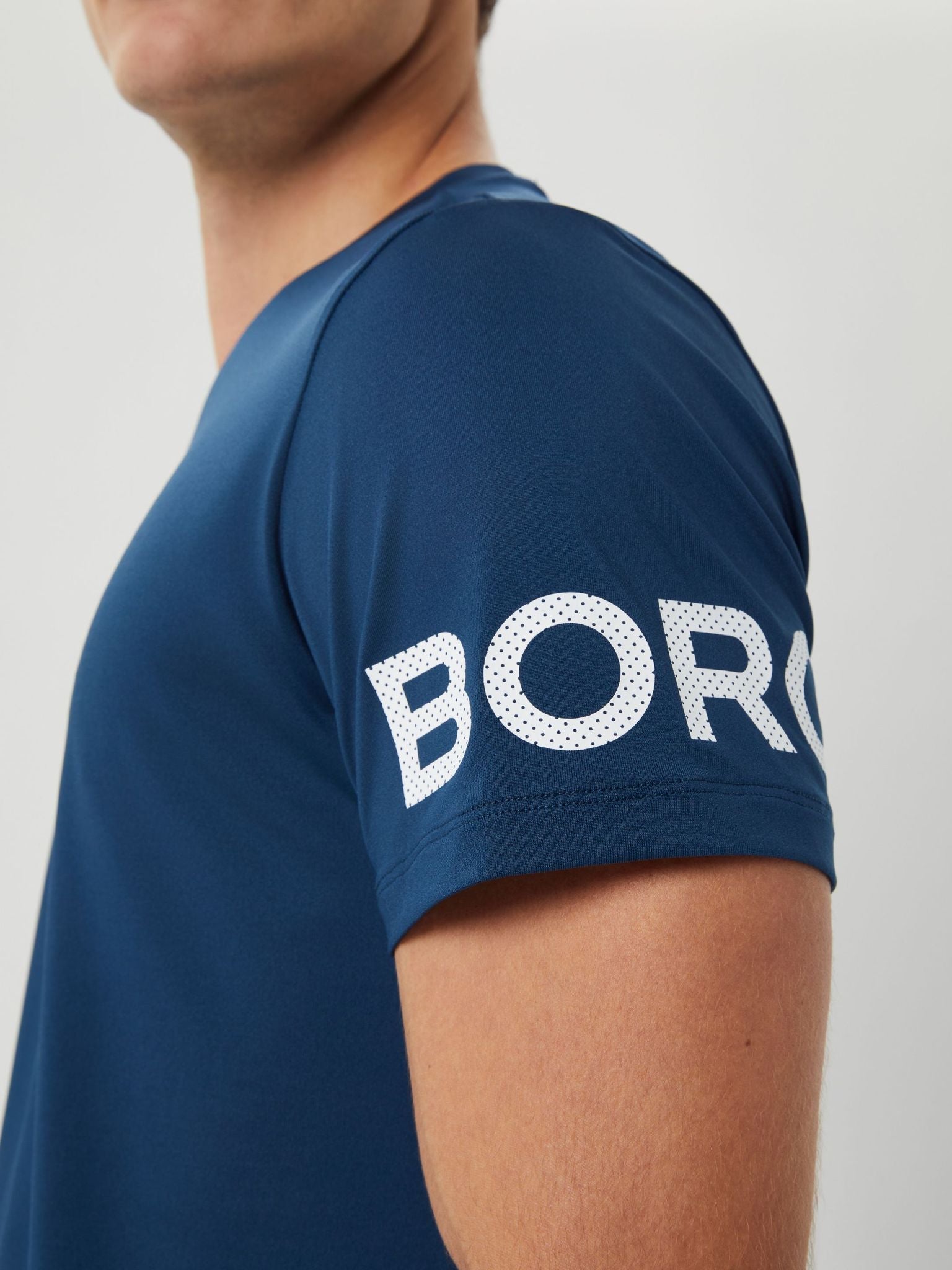 Björn Borg BORG T-SHIRT, TENNIS T-SHIRT HERR – GRÖNBLÅ