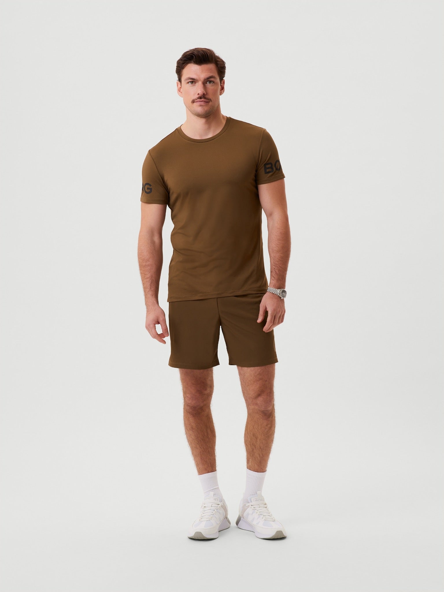 Björn Borg BORG T-SHIRT, TENNIS T-SHIRT HERR – BRUN