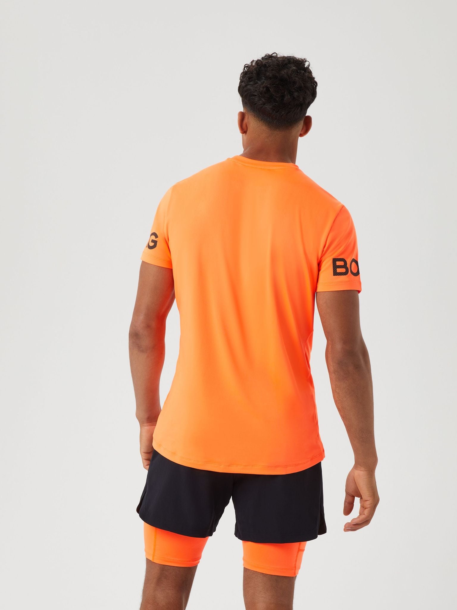 Björn Borg BORG T-SHIRT, TENNIS T-SHIRT HERR – ORANGE