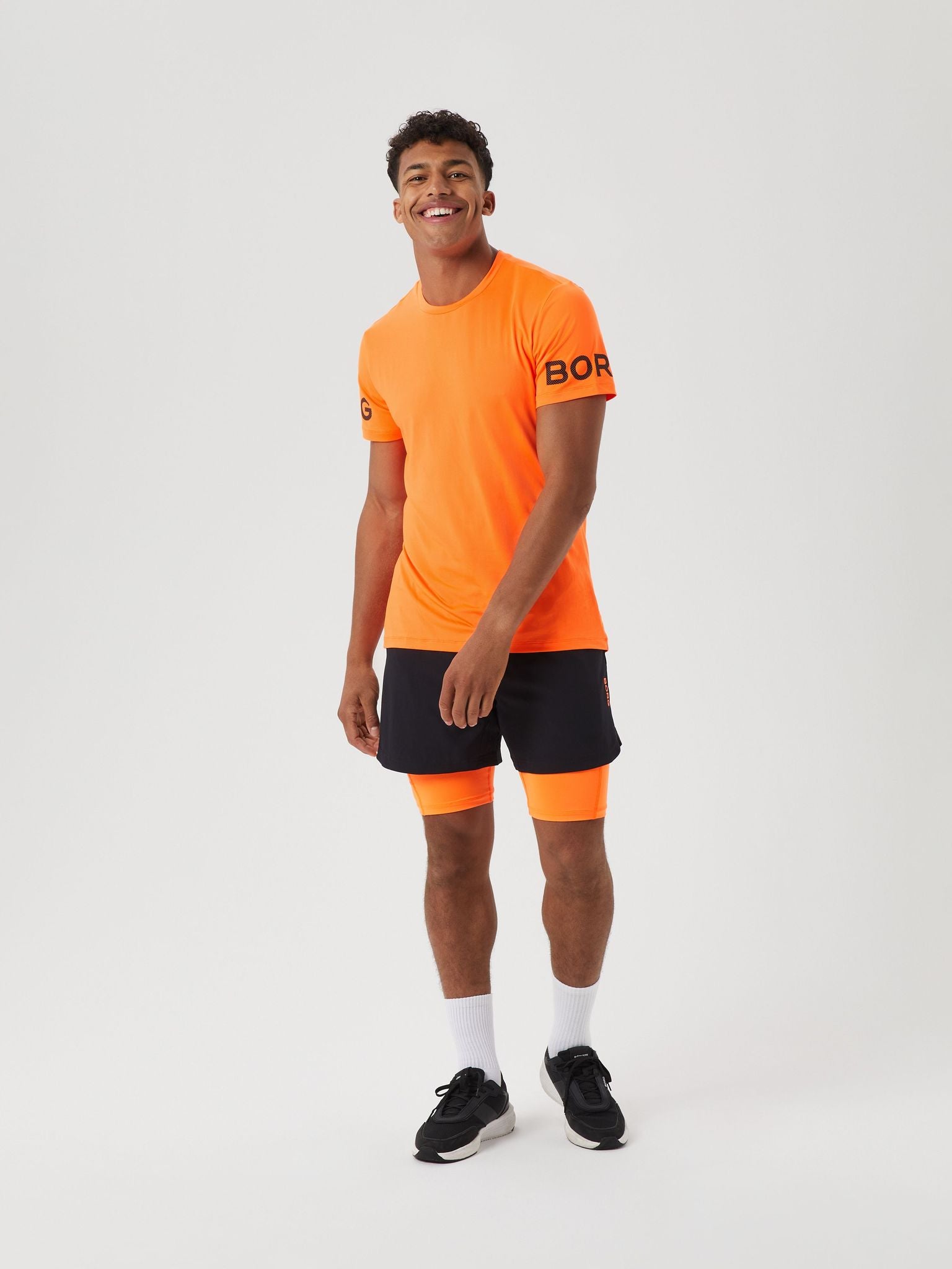 Björn Borg BORG T-SHIRT, TENNIS T-SHIRT HERR – ORANGE