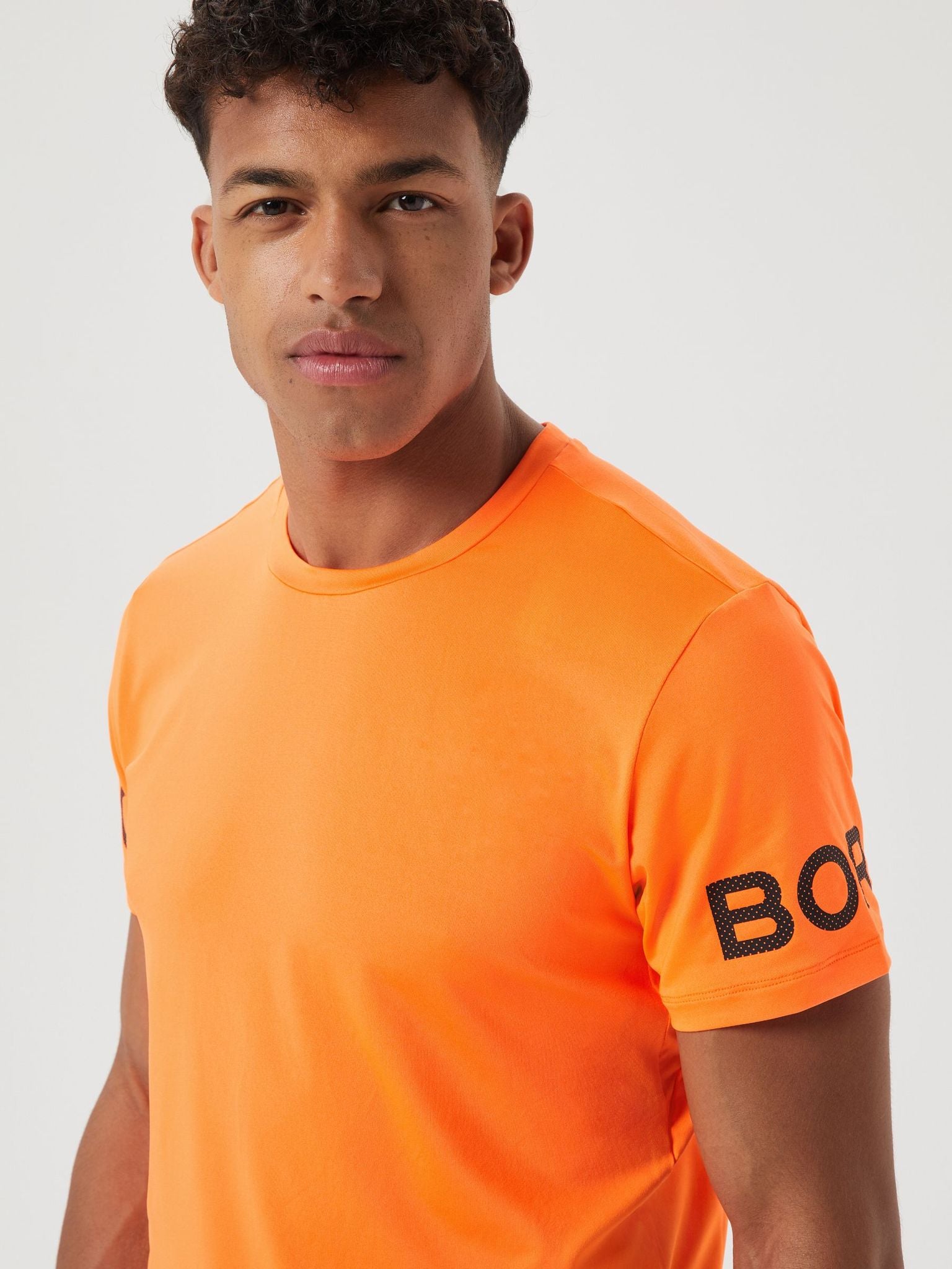 Björn Borg BORG T-SHIRT, TENNIS T-SHIRT HERR – ORANGE