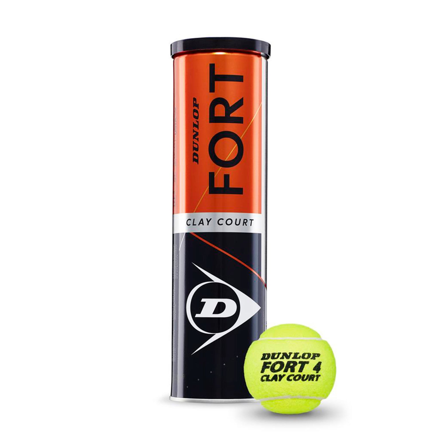 Dunlop Fort Clay Court - 4 Tin, TENNISBOLLAR