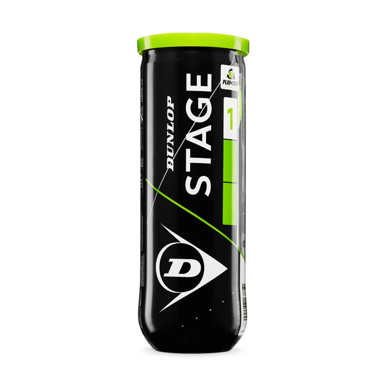 Dunlop Stage 1 Green - 3 Tin, TENNISBOLLAR