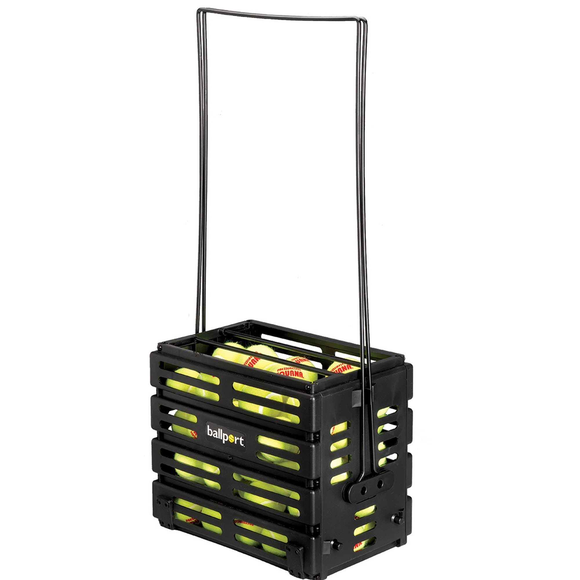 TOURNA Deluxe Ballport in black (With Wheels) – Holds 80 Balls