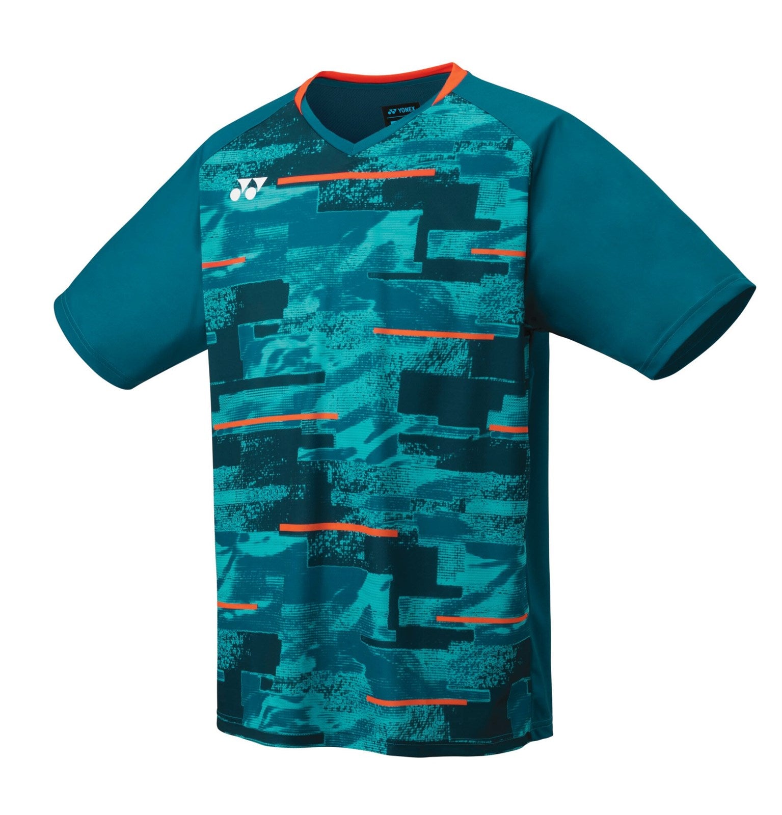 Yonex JUNIOR CREW NECK SHIRT, TENNIS T-SHIRT JUNIOR - BLÅ/ORANGE