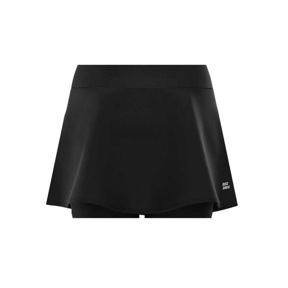 BIDI BADU Crew Wavy Junior Skort - black, TENNISKJOL TJEJ