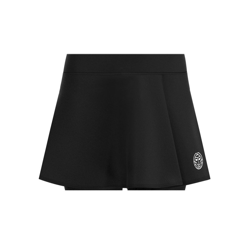 BIDI BADU Crew Wavy Junior Skort - black, TENNISKJOL TJEJ