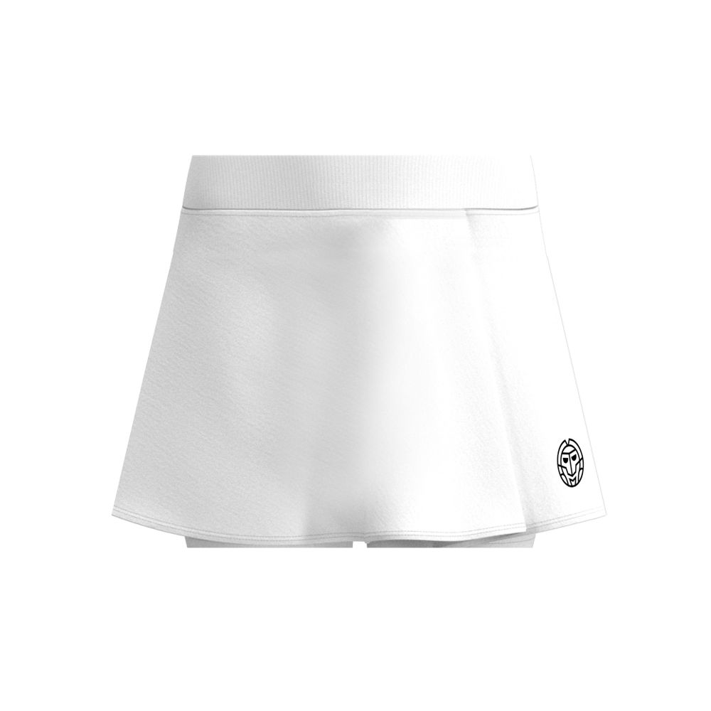 BIDI BADU Crew Wavy Junior Skort - white, TENNISKJOL TJEJ