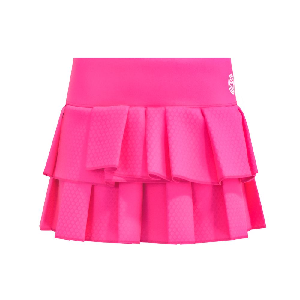 BIDI BADU Crew Pleated Junior Skort - pink, TENNISKJOL TJEJ