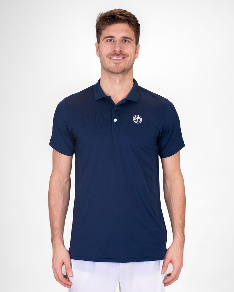 BIDI BADU Crew Polo - dark blue, TENNISPIKÉ HERR