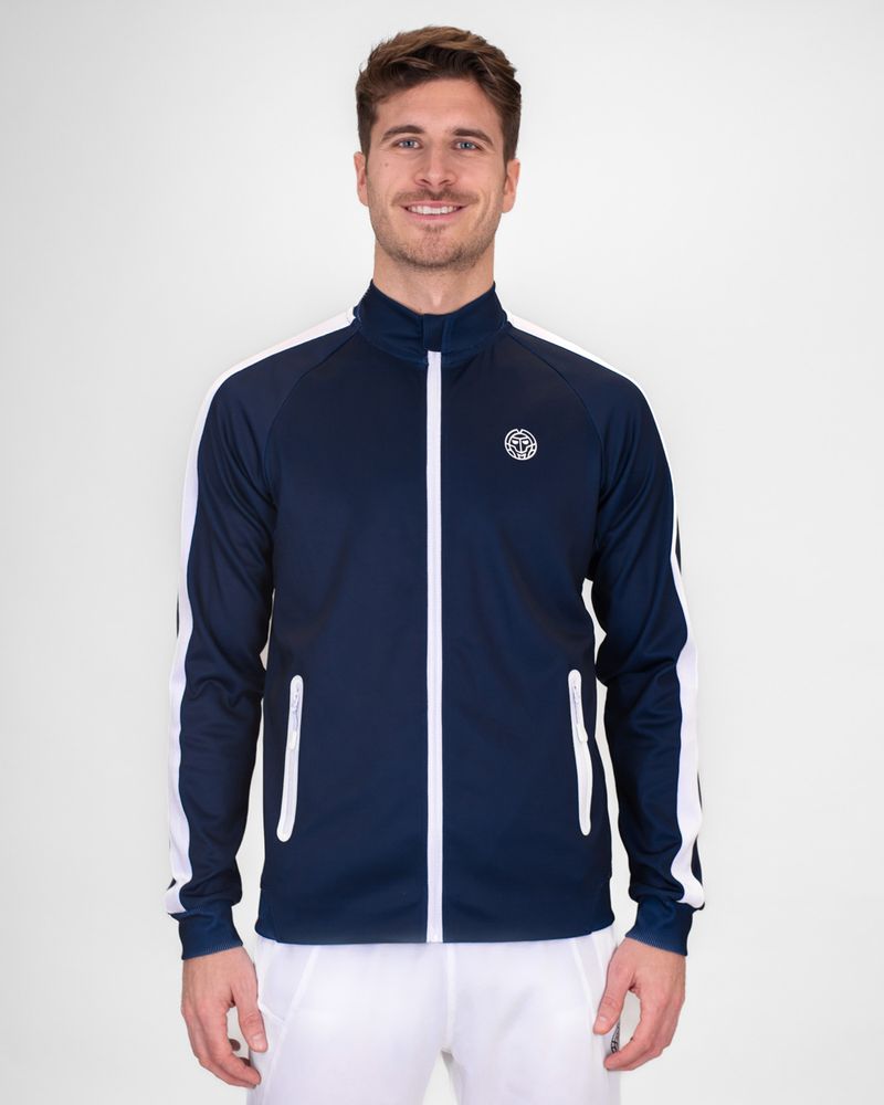 BIDI BADU Crew Jacket - dark blue, TENNISJACKA HERR