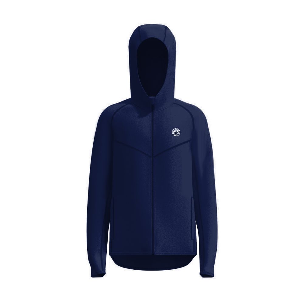 BIDI BADU Crew Hood Jacket - dark blue, TENNISJACKA HERR