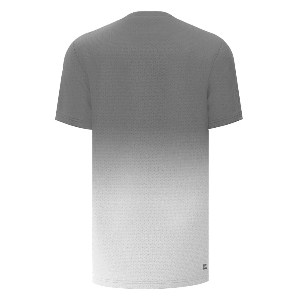 BIDI BADU Crew Gradiant Tee - grey, white, TENNIS T-SHIRT HERR