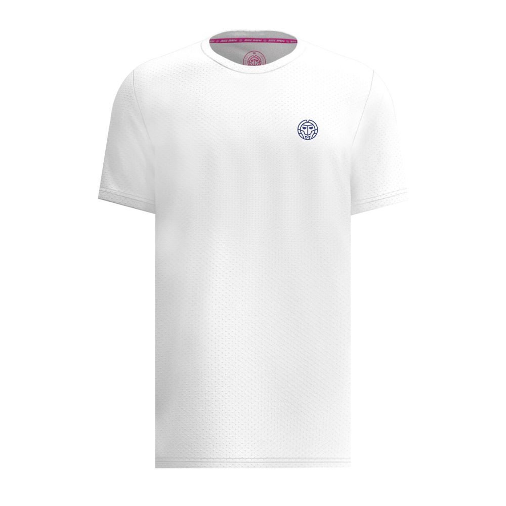 BIDI BADU Crew Tee - white, TENNIS T-SHIRT HERR