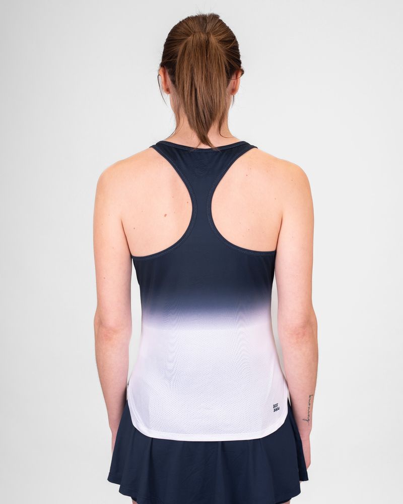 BIDI BADU Crew Gradiant Tank - dark blue, white, TENNISLINNE DAM
