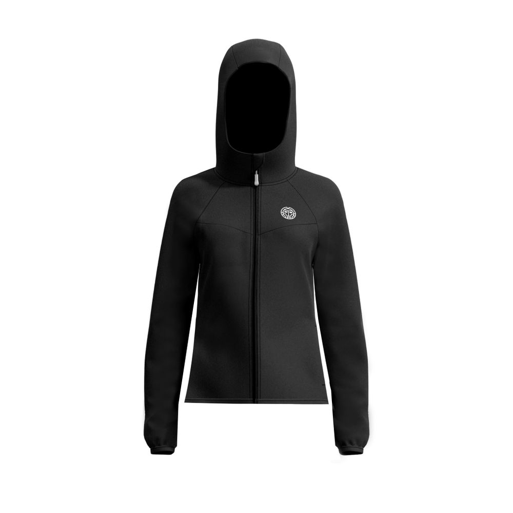 BIDI BADU Crew Jacket - black, TENNISJACKA DAM